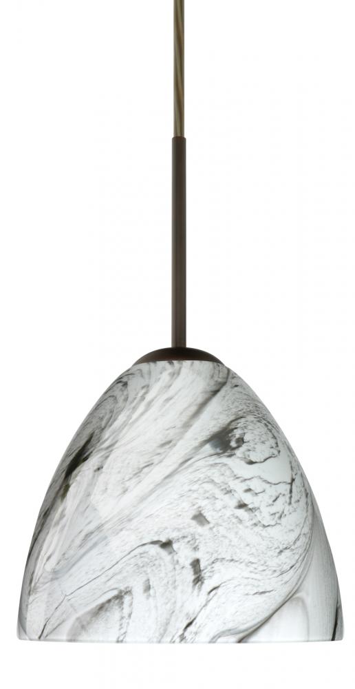 Besa Sasha LED Pendant For Multiport Canopy B Marble Grigio Bronze 1x9W LED