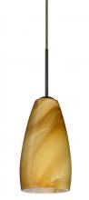  1BT-1509HN-MED-BR - Besa Chrissy Pendant Bronze Honey 1x50W B10 Medium Base