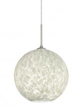  1JC-COCO1219-SN - Besa Coco 12 Pendant, Carrera, Satin Nickel Finish, 1x60W Medium Base