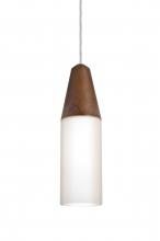 Besa Lighting 1JC-NINIMD-SN - Besa, Nini Cord Pendant, Medium/Opal, Satin Nickel Finish, 1x40W Medium Base