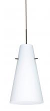  1JT-412407-BR - Besa Cierro Pendant Bronze Opal Matte 1x100W Medium Base