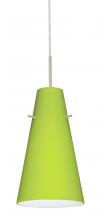  1JT-412435-SN - Besa Cierro Pendant Satin Nickel Chartreuse 1x100W Medium Base