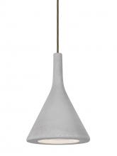  1JT-GALANA-LED-BR - Besa Gala Pendant, Natural, Bronze Finish, 1x9W LED