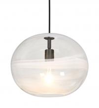 Besa Lighting 1JT-GENOCL-BK - Besa, Geno Cord Pendant, Vapor Clear, Black Finish, 1x60W Medium Base
