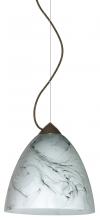  1KX-4470MG-LED-BR - Besa Vila Cable Pendant Bronze Marble Grigio 1x9W LED