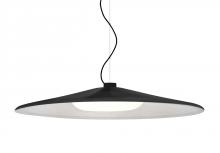 Besa Lighting 1KX-SWANBK-LED-BK - Besa Swan Cable Pendant, Black/Opal, Black Finish, 1x23W LED