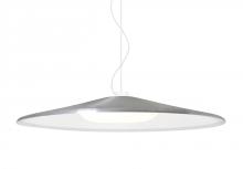 Besa Lighting 1KX-SWANSL-LED-WH - Besa Swan Cable Pendant, Silver/Opal, White Finish, 1x23W LED