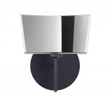  1SW-6773MR-BR - Besa Groove Wall 1SW Mirror-Frost Bronze 1x40W G9