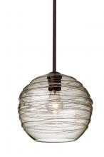  1TT-462702-BR - Besa Wave 10 Stem Pendant Bronze Smoke 1x60W Medium Base