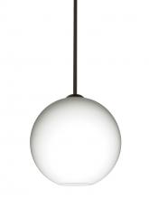  1TT-COCO1007-LED-BR - Besa Coco 10 Stem Pendant, Opal Matte, Bronze Finish, 1x9W LED