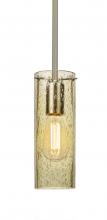 Besa Lighting 1TT-JUNI10GD-EDIL-SN - Besa, Juni 10 Stem Pendant, Gold Bubble, Satin Nickel, 1x4W LED Filament