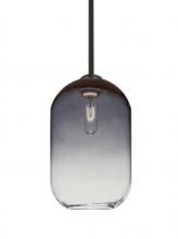 Besa Lighting 1TT-OMEGA12ST-BR - Besa, Omega 12 Stem Pendant,Steel/Clear, Bronze Finish, 1x60W Medium Base