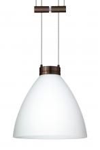  1XA-177907-BR - Besa Pendant Mia Bronze Opal Matte 1x50W Halogen