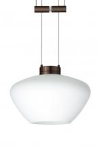  1XA-541007-BR - Besa Pendant Peri Bronze Opal Matte 1x50W Halogen