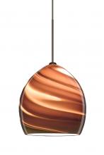  1XC-1716SK-BR - Besa Pendant Sprite Bronze Smoke Twist 1x50W Halogen