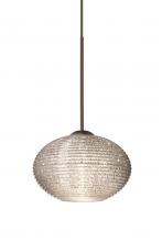 Besa Lighting 1XC-5612GL-BR - Besa Pendant Lasso Bronze Glitter 1x50W Halogen