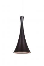  1XT-RONDO-LED-BR - Besa, Rondo Cord Pendant, Bronze Finish, 1x9W LED