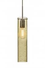  1JC-JUNI16GD-EDIL-BR - Besa, Juni 16 Cord Pendant, Gold Bubble, Bronze, 1x4W LED Filament