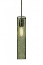 1JC-JUNI16MS-EDIL-BR - Besa, Juni 16 Cord Pendant, Moss Bubble, Bronze, 1x4W LED Filament