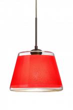  1JC-PIC9RD-LED-BR - Besa Pendant Pica 9 Bronze Red Sand 1x9W LED