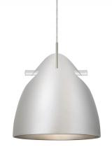  1JC-TUNE-LED-SN - Besa Tune Pendant, Satin Nickel Finish, 1x9W LED