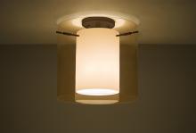  1KM-G18407-LED-BR - Besa Ceiling Pahu 12 Bronze Transparent Armagnac/Opal 1x11W LED