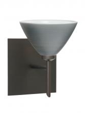  1SW-1743TN-LED-BR-SQ - Besa Wall With SQ Canopy Domi Bronze Titan 1x5W LED