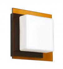  1WS-7735TG-LED-BR - Besa Wall Alex Bronze Opal/Armagnac 1x5W LED