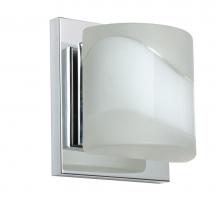  1WS-787399-LED-CR - Besa Wall Paolo Chrome Opal Frost 1x50W G9