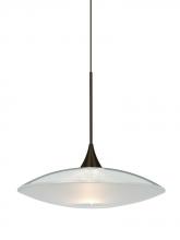  1XC-6294CL-LED-BR - Besa Pendant Spazio Bronze Clear/Frost 1x5W LED