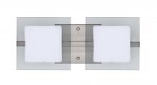 Besa Lighting 2WS-773539-SN - Besa Wall Alex Satin Nickel Opal/Clear 2x50W G9