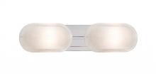  2WT-962759-LED-CR - Besa, Cabo Vanity, Frost/Bubble, Chrome Finish, 2x9W LED