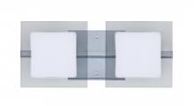  2WS-773539-LED-CR - Besa Wall Alex Chrome Opal/Clear 2x5W LED