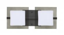  2WS-7735SM-LED-BR - Besa Wall Alex Bronze Opal/Smoke 2x5W LED