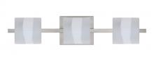  3WS-787399-LED-SN - Besa Wall Paolo Satin Nickel Opal Frost 3x50W G9