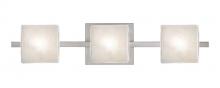  3WS-7873GL-LED-SN - Besa Wall Paolo Satin Nickel Glitter 3x50W G9