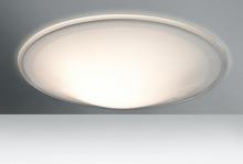  3CS-909739-LED - Besa Ceiling Luma 18 Opal Glossy/Clear 1x28W LED