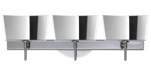  3SW-6773MR-LED-CR - Besa Groove Wall 3SW Mirror-Frost Chrome 3x5W LED