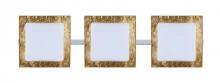  3WS-7735GF-CR - Besa Wall Alex Chrome Opal/Gold Foil 3x50W G9