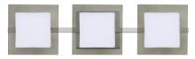  3WS-7735SM-LED-CR - Besa Wall Alex Chrome Opal/Smoke 3x5W LED