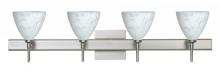  4SW-177919-LED-SN-SQ - Besa Wall With SQ Canopy Mia Satin Nickel Carrera 4x5W LED