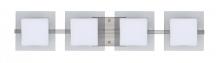  4WS-773539-LED-SN - Besa Wall Alex Satin Nickel Opal/Clear 4x5W LED
