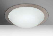  977002C - Besa Ceiling Ring 19 White/Transparent Smoke 3x60W Medium Base
