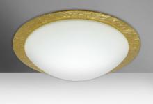 Besa Lighting 9770GFC-LED - Besa Ceiling Ring 19 White/Gold Foil Ring 3x9W LED