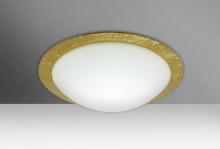  9772GFC-LED - Besa Ceiling Ring 13 White/Gold Foil Ring 1x9W LED