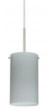  B-4404KR-MED-SN - Besa Stilo 7 Pendant For Multiport Canopy Satin Nickel Chalk 1x40W B10 Med