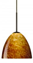  B-757218-BR - Besa Sasha Pendant For Multiport Canopy Bronze Amber Cloud 1x50W Candelabra