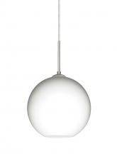  J-COCO807-LED-SN - Besa Coco 8 Pendant For Multiport Canopy, Opal Matte, Satin Nickel Finish, 1x9W LED