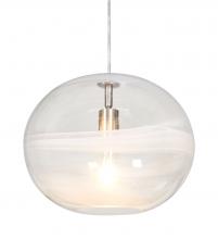 Besa Lighting J-GENOCL-SN - Besa, Geno Cord Pendant for Multiport Canopy, Vapor Clear, Satin Nickel Finish, 1x60W Medium Base