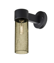 Besa Lighting JUNI10LT-WALL-EDIL-BK - Besa, Juni 10 Outdoor Sconce, Latte Bubble, Black Finish, 1x4W LED Filament